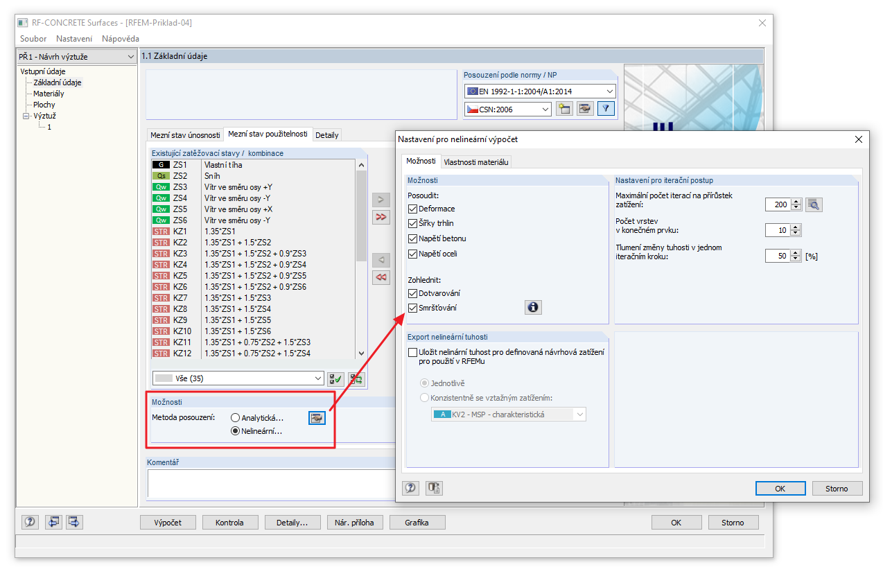 Dotvarování a smršťování