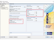 Možnosti a vnitřní dělení prutů v RSBUCK