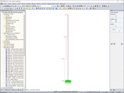 Příklad: Nestálé rozdělení osových sil na prut