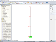 Příklad: Nestálé rozdělení osových sil na prut