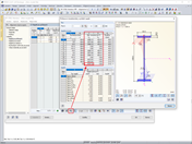 Statické momenty v přídavném modulu RF-/STEEL