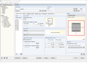 Betonový průřez s výztuží a těžišťovou osou