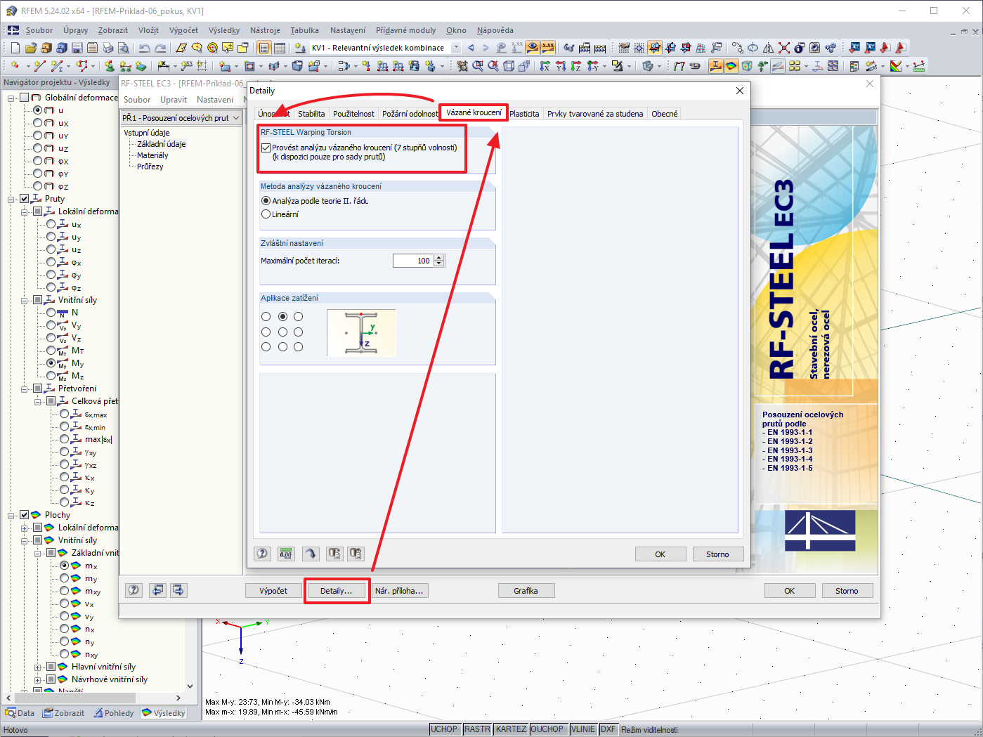 Aktivace vázaného kroucení