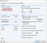 Zapnutí Pokročilého osvětlování.