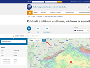 Režim celé obrazovky nástroje pro stanovení oblastí zatížení