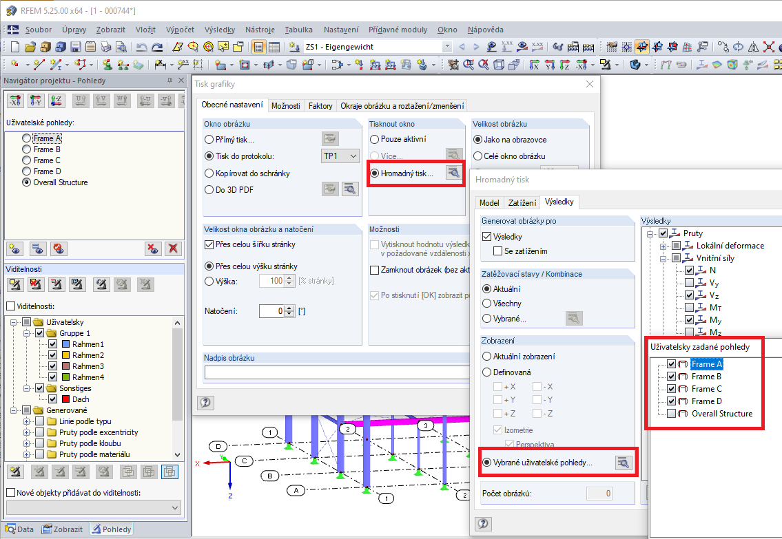 Hromadný tisk uživatelských pohledů