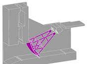 3D vykreslení regulačního stavidla (© AGICEA)