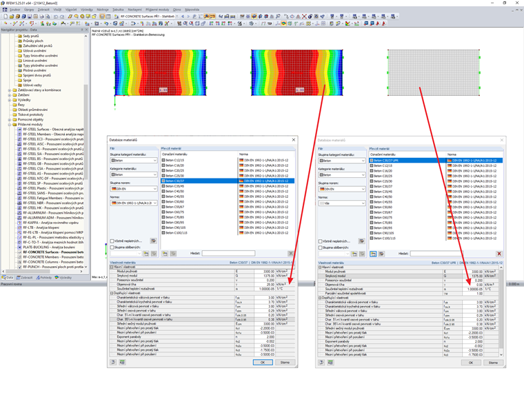 Databáze materiálů - uživatelsky definovaný materiál