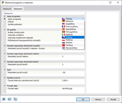 Výběr jazyka programu