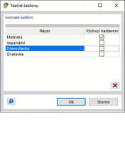 Načtení ze šablony