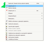Místní nabídka uzlu