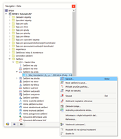 Místní nabídka pro zatížení na prut