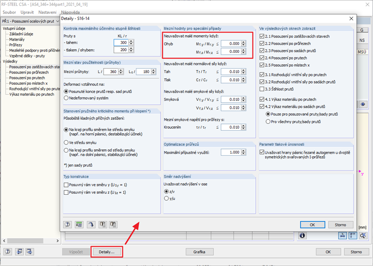 CSA S16 Průřez třídy 4