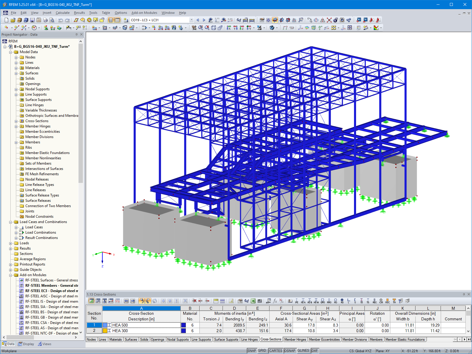 3D model Somnia v programu RFEM (© Bollinger+Grohmann)