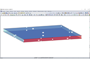 Boční plocha PL4 rozdělená na dílčí plochy PL4 a PL7, každá se čtyřmi hraničními liniemi