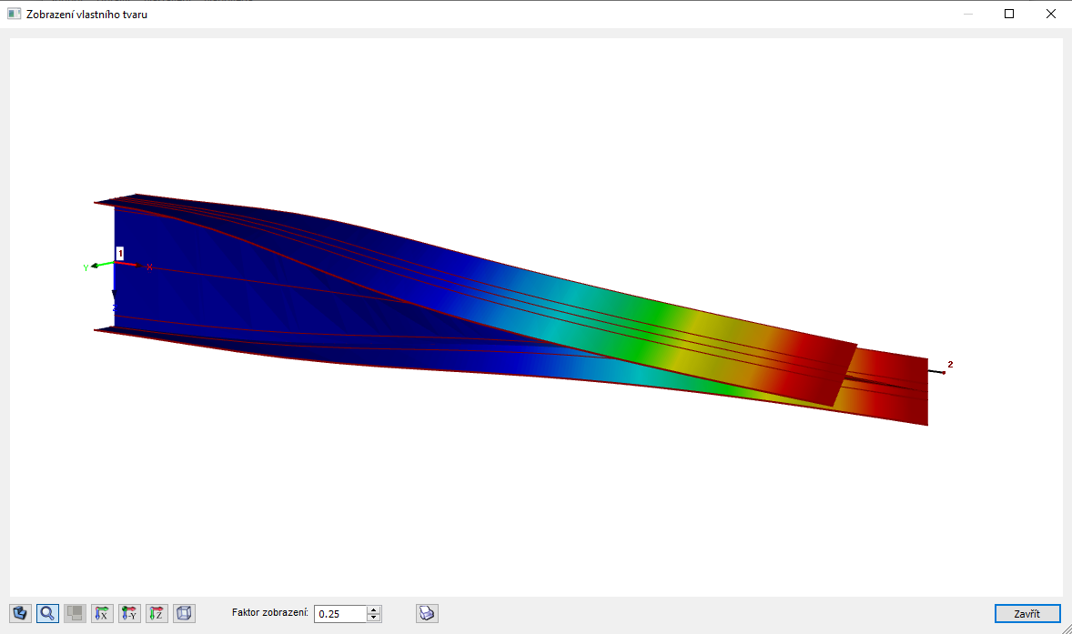 Vlastní tvar konzolového nosníku