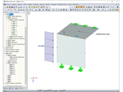 Příklad 4: Svislý řez stropem
