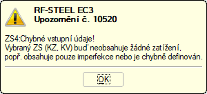 FAQ 005021 | Proč jsou některé zatěžovací stavy zobrazeny v přídavném modulu RF-STEEL EC3 červeně?