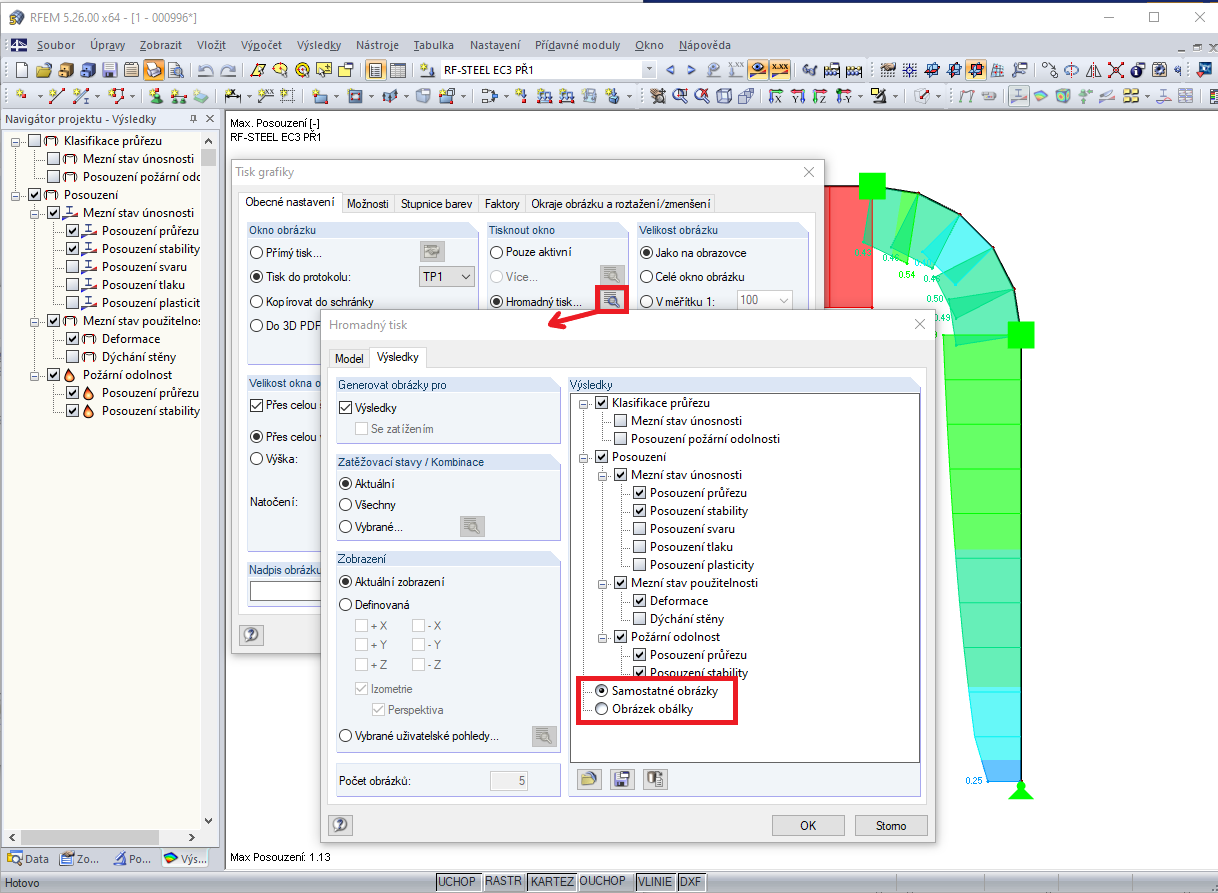 Možnosti hromadného tisku