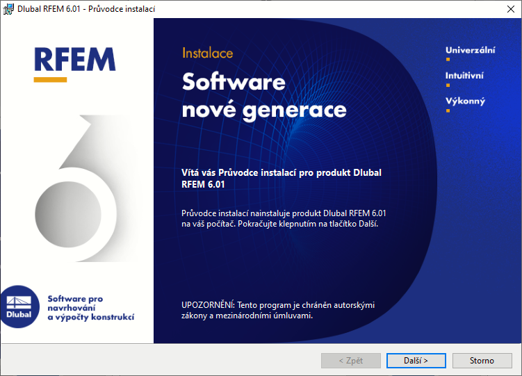 Průvodce instalací