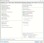 Záložka "Addony" s funkcemi pro analýzu a posouzení