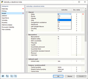 Dialog ' Jednotky a desetinná místa '