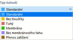 Výběr typu tuhosti