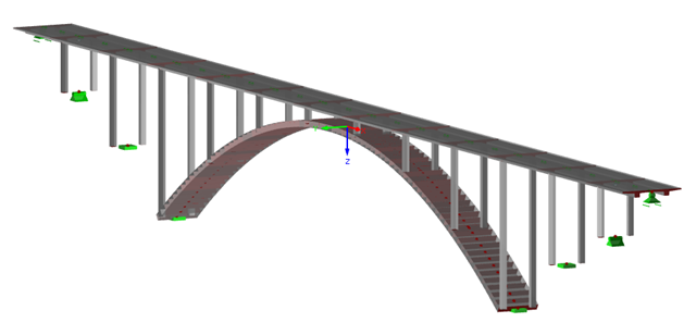 Návrh obloukového mostu