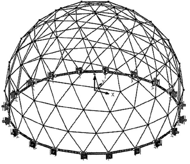 Postkritická analýza segmentu kupole