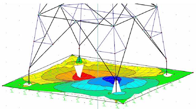 Praktická statická analýza prostorových příhradových stožárů ve srovnání s přesnějším výpočtem
