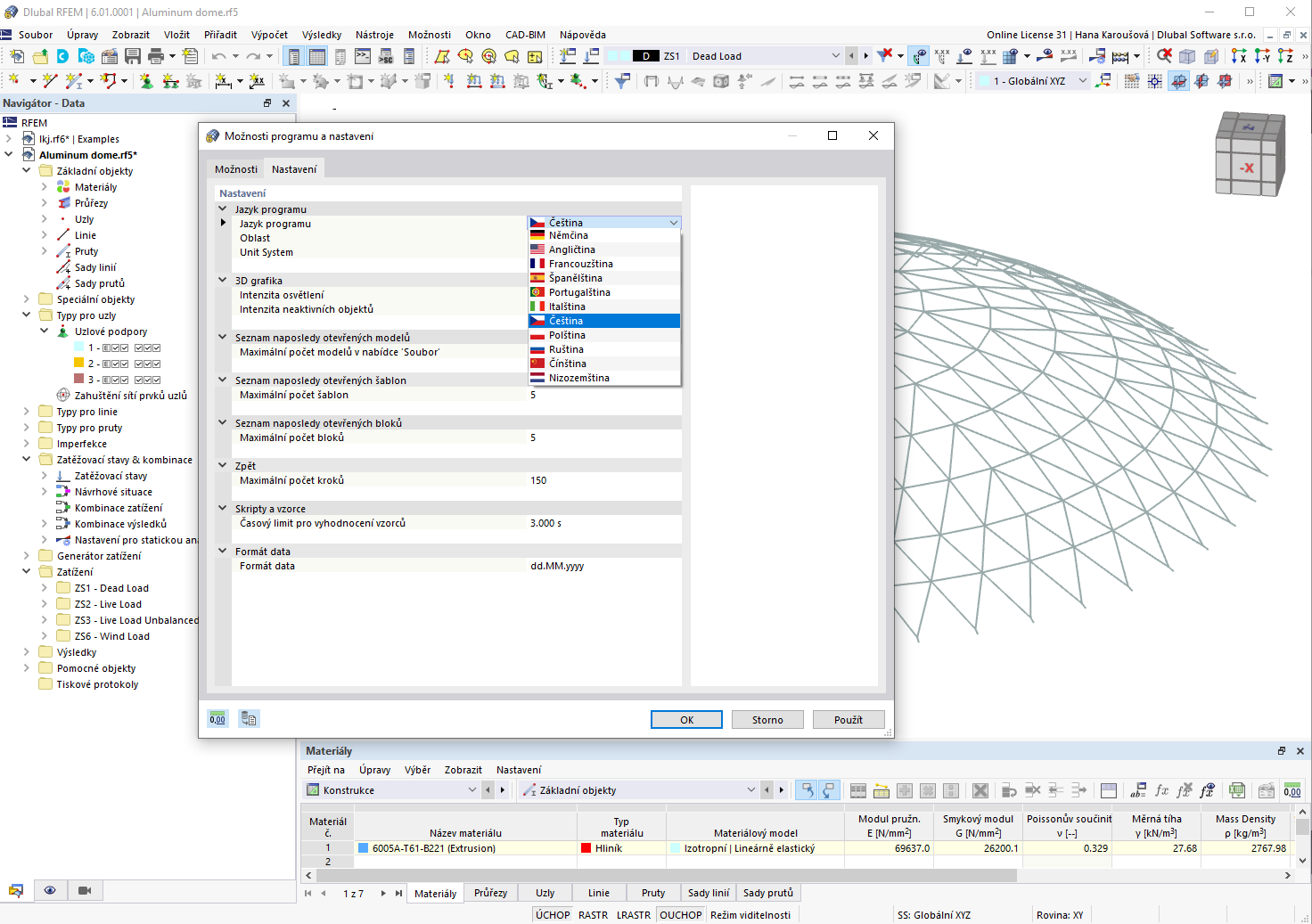 Funkce 001989 | Vícejazyčné ovládání programu