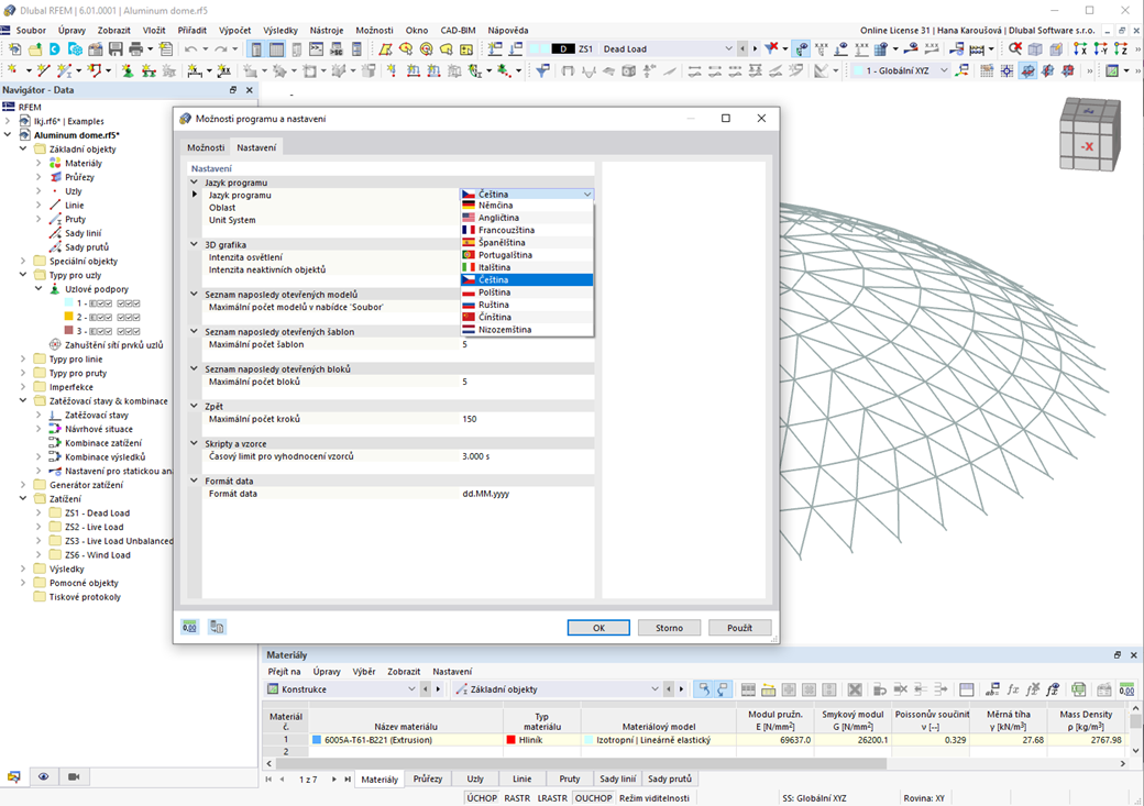 Funkce 001989 | Vícejazyčné ovládání programu