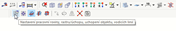 Tlačítko "Nastavení pracovní roviny, rastru, úchopu objektu, pomocných linií"