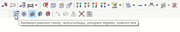 Tlačítko "Nastavení pracovní roviny, rastru, úchopu objektu, pomocných linií"