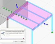 Výběr průvlaku a nosníku rámu