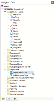 „Imperfekční stavy“ v navigátoru