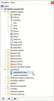 „Imperfekční stavy“ v navigátoru