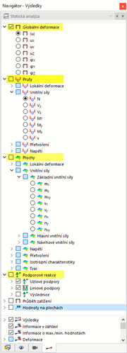 Navigátor - Výsledky