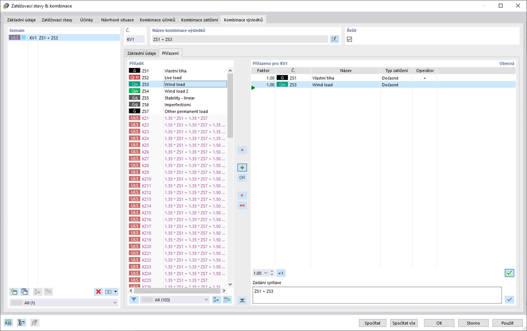 Funkce 002025 | Kombinace výsledků