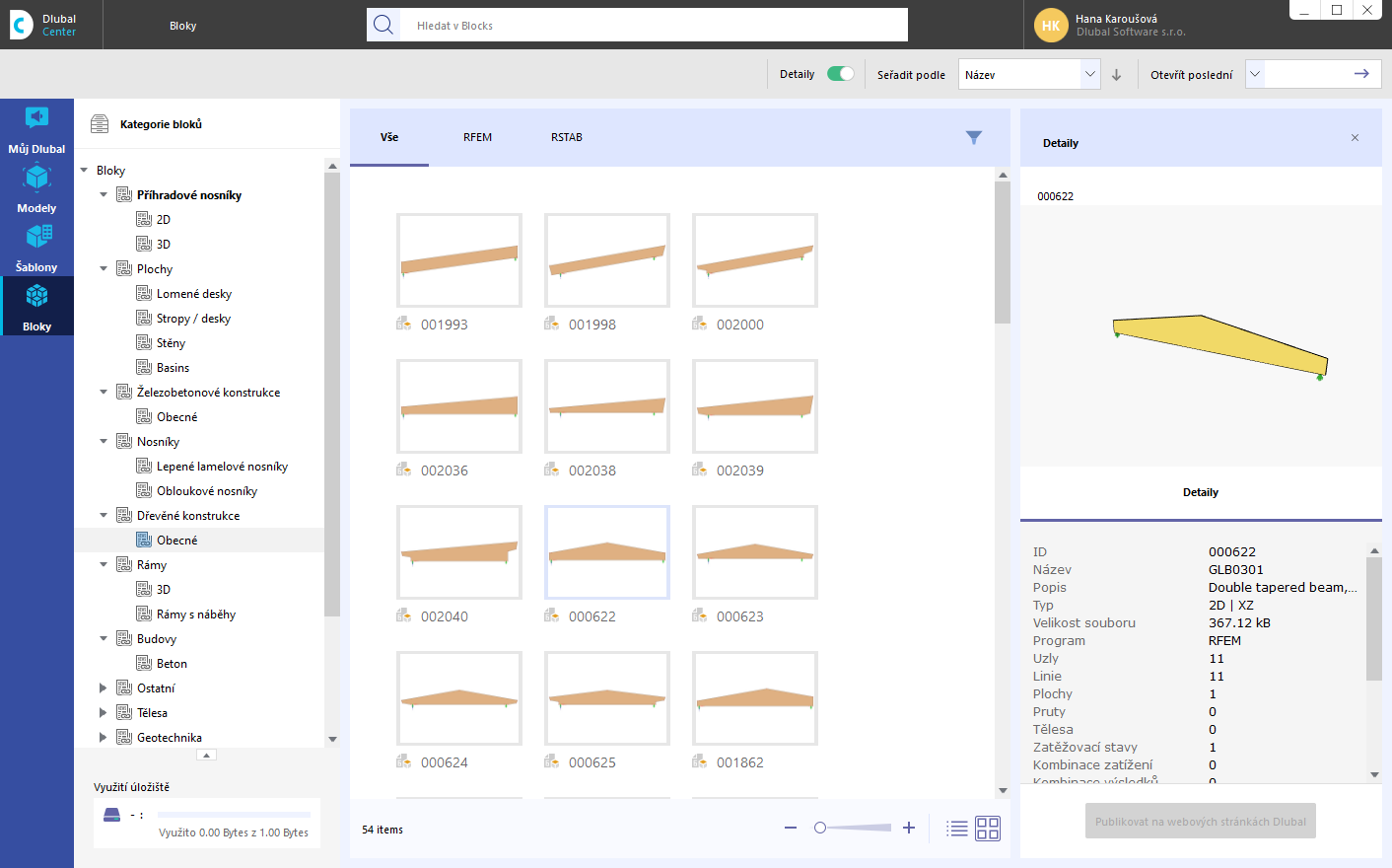 Bloky v Dlubal centru