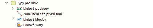 Typy pro linie v navigátoru