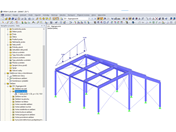 Zatížení na sadu prutů