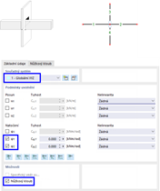 Křížení prutu s nůžkovým kloubem