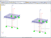 Sloup procházející stěnou