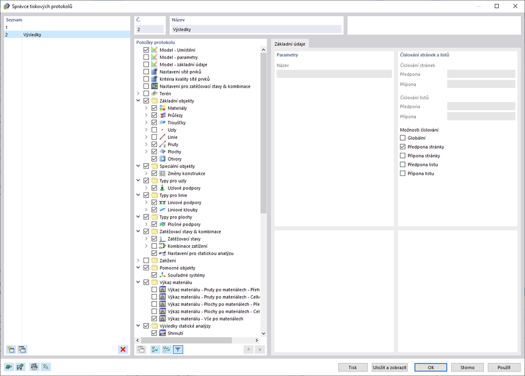 Funkce 002036 | Ovládání rozsahu protokolu