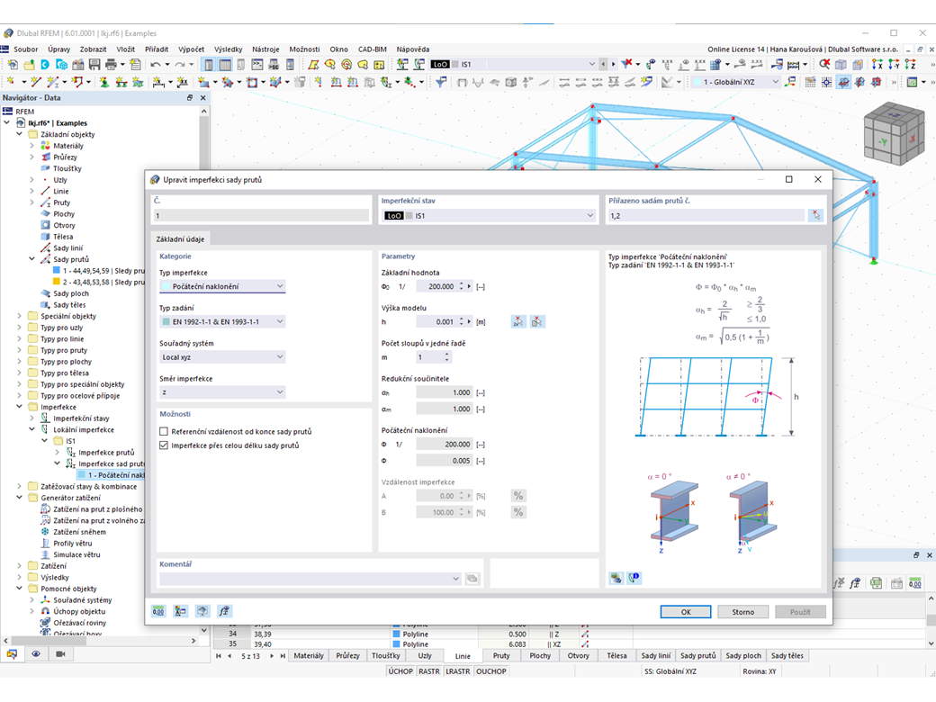 Funkce 002010 | Různé typy zatížení