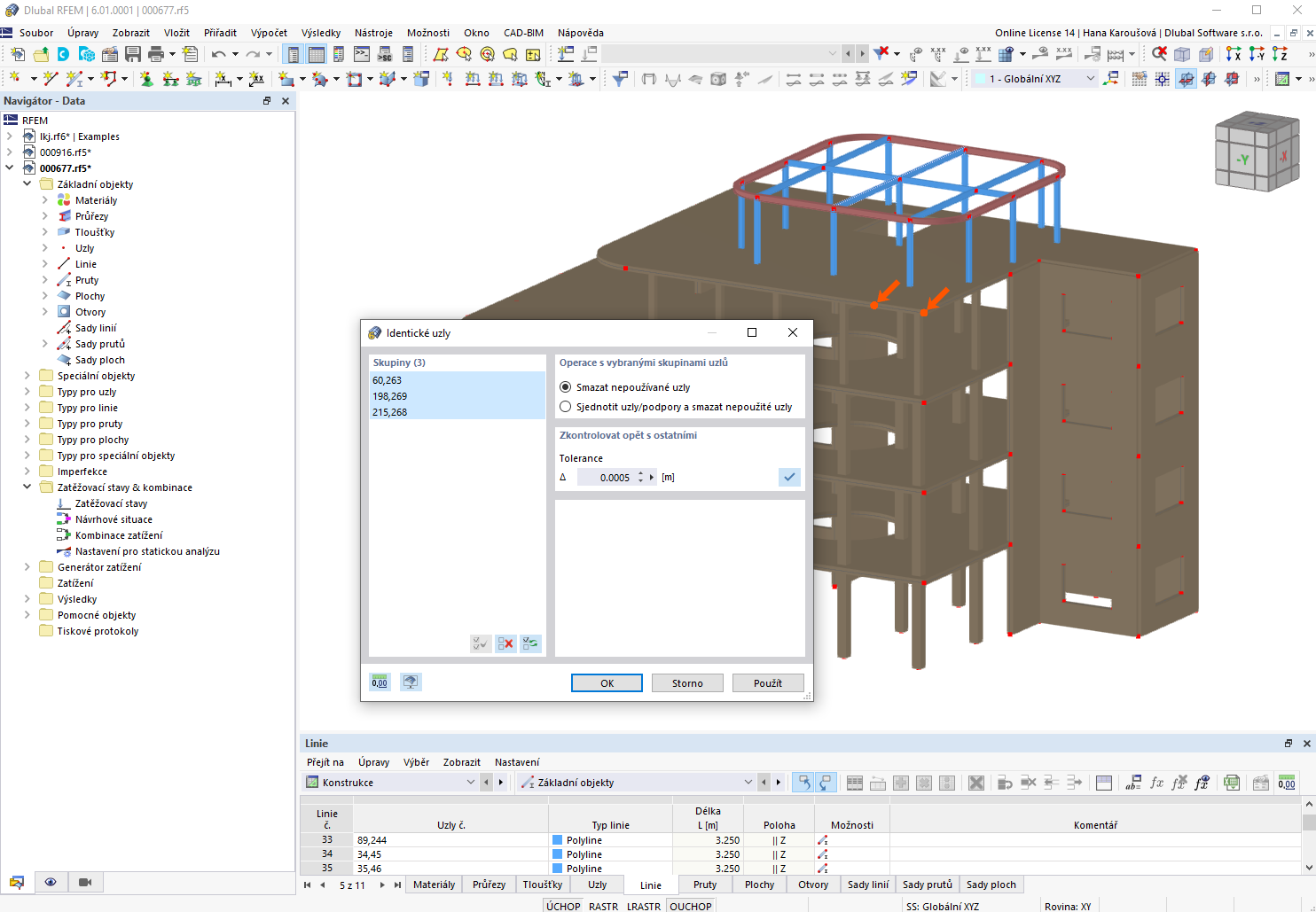 Funkce 002009 | Snadná kontrola modelu