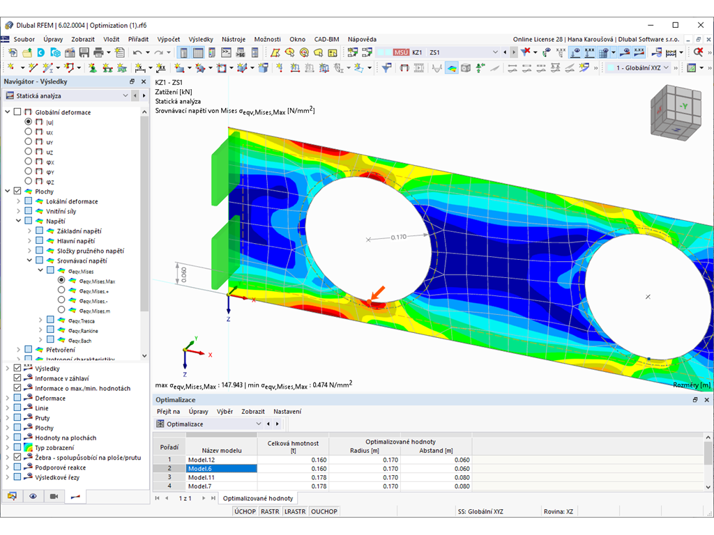 Optimalizovaný model