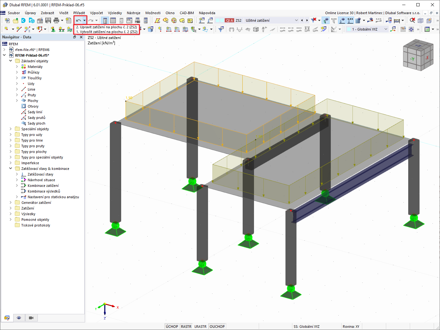 FAQ 005063 | Lze provedené pracovní kroky vrátit zpět do určitého kroku?