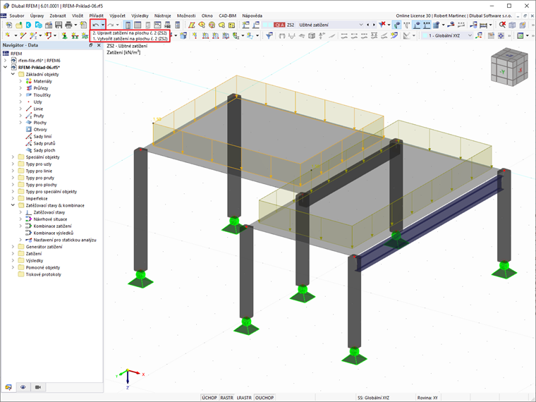 FAQ 005063 | Lze provedené pracovní kroky vrátit zpět do určitého kroku?